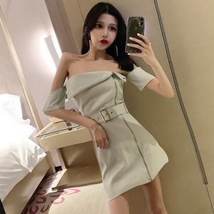 夜场上班衣服性感抹胸显瘦包臀裙女夏季小个子连衣裙气质酒吧女装