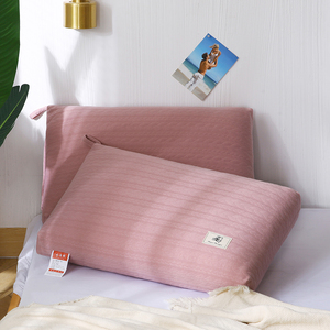 家用一对装针织棉热熔枕芯成人助眠枕头可水洗不变形定型保健枕