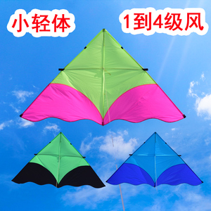 潍坊2023 新款高档伞布碳杆小轻体风筝微风易飞成人专用1到5级风
