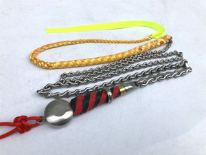 龙骨鞭链子鞭身304不锈钢麒麟鞭鞭头把手实体鞭甩响健身鞭成品