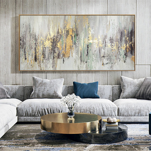 手绘抽象油画现代简约餐厅轻奢大幅巨幅客厅玄关装饰画立体壁画