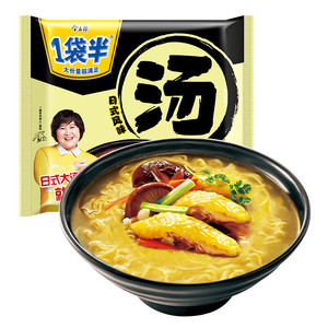 今麦郎 方便面 泡面 一袋半大汤面 蘑菇鸡汤面132g*5袋