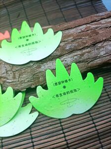 定制种子纸卡片环保纸张吊牌荧光礼品卡喜帖小标签种植卡发芽纸张