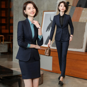公司女白领气质ol商务工作服女春秋新款大学生公务员面试工装套裙