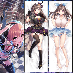 等身长靠枕 心跳文学社 刀使的巫女动漫抱枕galgame 黑兽等身抱枕