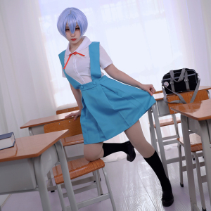现货新世纪福音战士cosplay校服绫波丽明日香动漫服装裙子套装女