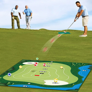 高尔夫练习垫室内外粘球打击练习器家庭亲子玩具运动氛围切杆训练