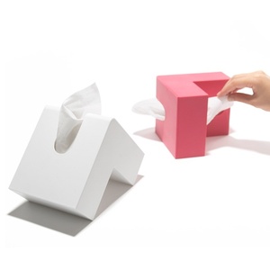 日本+d创意L型桌面抽纸盒面纸盒纸巾盒纸抽盒简约风塑料进口家用