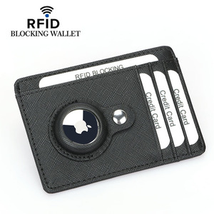 新款airtag苹果追踪器卡包RFID防盗刷多卡位防丢定位保护套钱包女