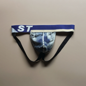 性感时尚印花男内裤个性花色丁字裤男t裤运动舒适潮男双丁内裤骚