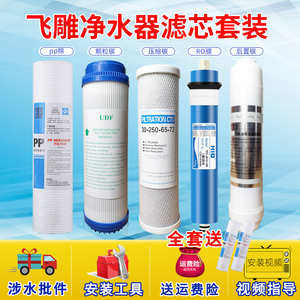 适用飞雕净水器滤芯纯水机10寸ppf活性炭反渗透膜t33直饮水通用过