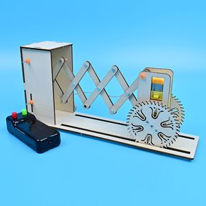 遥控电动伸缩门科技小制作发明手工材料包学生科学实验套装新推荐