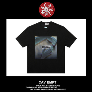【现货】cavempt c.e渐变3d幻影鬼手印花logo绣花男女情侣短袖t恤