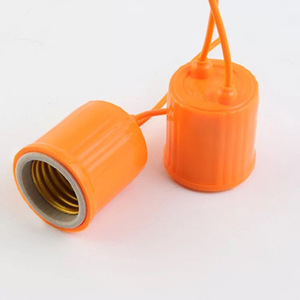 户外防水灯头保温加热灯座e27螺口灯口耐高温陶瓷铜线e40吊线灯头