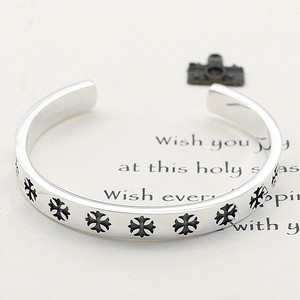 克罗心手镯开口纯银