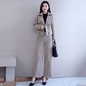 秋天西服套装女