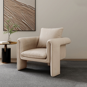 北欧现代轻奢单人沙发简约风格网红ins客厅单椅休闲椅设计师家具
