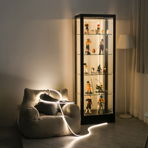 手办展示柜磁吸灯乐高玩具模型灯带玻璃展示柜手扫灯家用灯条