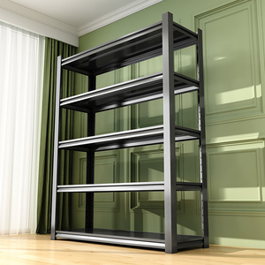 钢制货架置物架多层落地家用储藏物架仓库地下室阳台杂物收纳架子