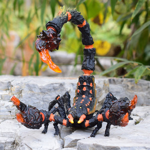 思乐正版 2019新款岩浆蝎子怪 熔岩蝎70142魔幻怪兽模型 儿童玩具
