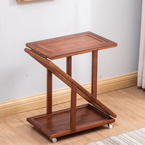 移动折叠式茶水架实木茶台茶水柜家用沙|发边几麻将小茶几泡茶桌