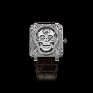 bell ross 柏莱士骷髅头手表瑞士进口机械表自研镂空机芯腕表男