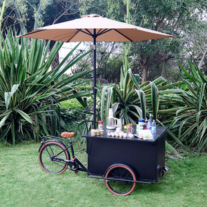 创意三轮倒骑自行车水果捞清补凉小吃车商场夜市串串四果汤摆摊车