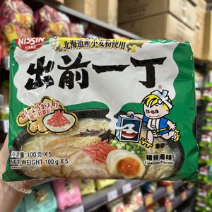 香港代购 NISSIN日清出前一丁九州浓汤猪骨汤味即食拉面5包装500g