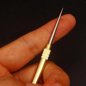 铁牙签钛合金一体化牙签便捷剔牙神器黄铜筒身多功能水果签护身