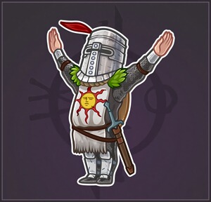 黑魂贴纸复古游戏笔记本电脑贴个性艾尔登太阳骑士老头环法环古老