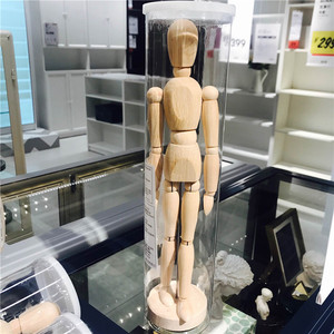 99阿不的店sk淘宝ikea宜家国内代购吉特达木人 宜家木头人摆件关节