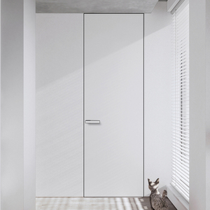 网红无框门隐形门暗门隐藏卧室极简门铝木门室内静音窄边房门定制