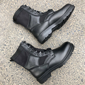 纯品06伞兵靴作战鞋特种兵空降伞鞋3514富中3515真皮靴高筒牛皮