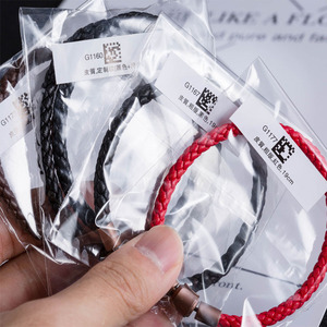 周生生皮绳 xl刺青系列转运珠男女手链charme粗款5mm专柜品质手绳