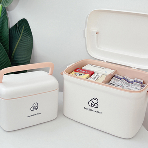 药箱家庭装家用大容量多层大号医药箱药物收纳分格药盒便携医疗箱