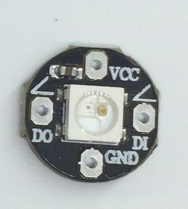 1位 圆形 WS2812B RGB LED Breakout 全彩驱动 彩灯 智能控制模块