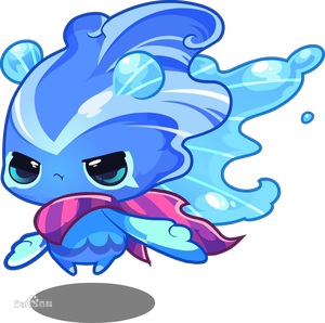 洛克王国 活动 小水水  水灵兽 碧水灵兽 紫色精粹 破茧重生