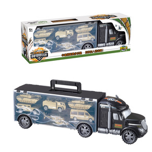 鹏乐宝儿童手提货柜车恐龙运输车货柜超级惯性大卡车男孩玩具礼物