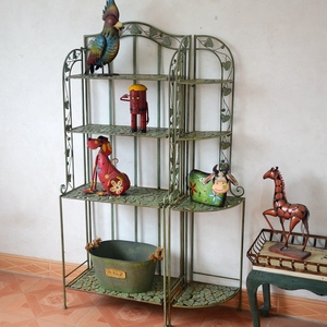 0010人付款淘宝四层厨房客厅卧室书架白置物架层架落地铁艺收纳架阳台