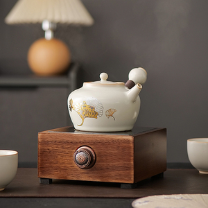 家用小型电陶炉粗陶围炉煮茶灌灌茶煮茶器煮奶茶专用壶煮茶壶