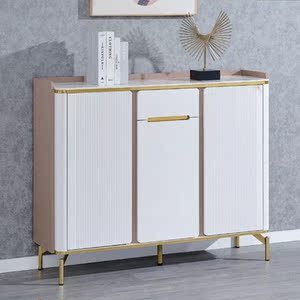 开心鞋柜正品 轻奢实木储物靠墙鞋架岩板阳台客厅鼠 包邮入户安装