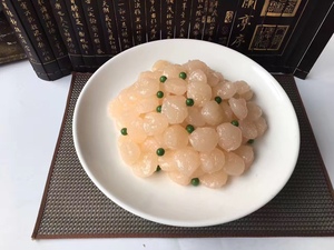 实拍仿真虾仁模型假菜样品菜仿真水晶虾仁模型食品模型来样定做