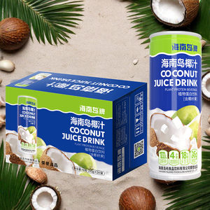 椰汁生榨椰子汁24罐装饮料整箱正宗海南岛牌特产果肉椰子水椰奶