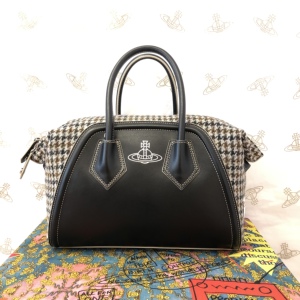 vivienne westwood新款薇薇安西太后土星中号墨绿手提包