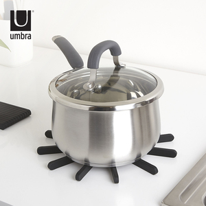 Umbra 折叠锅垫欧式隔热垫厨房防烫杯垫家用餐桌垫耐热带磁铁