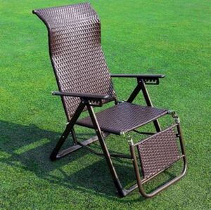 夏天成人躺椅折叠椅藤椅折叠椅子 家用靠背椅子靠椅睡椅懒人腾椅