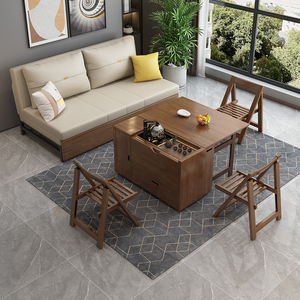 折叠沙发床餐桌多功能