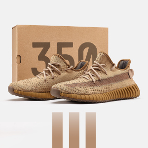 地球棕 椰子鞋350男女运动休闲鞋潮鞋跑步鞋