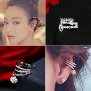 明星耳夹女个性简约清新耳骨夹韩国气质假耳钉无耳洞软骨耳环