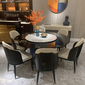 同款货源123晓白兔淘宝新中式实木餐桌椅别墅碧桂园样板房长方形